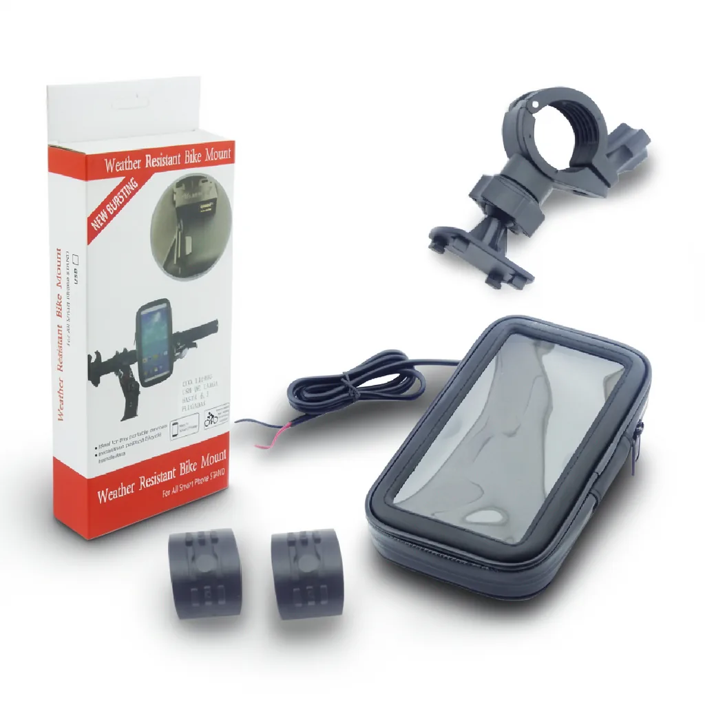 Porta Smartphone Con USB De Carga, Para Moto, Hasta 6,3”, Impermeable. - imagen 8