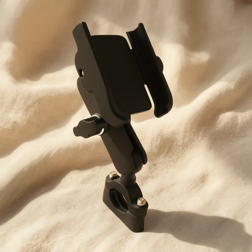 Porta Smartphone Para Manubrio De Moto O Bicicleta De Metal Modelo B-640 Con Brazo Articulado - imagen 6