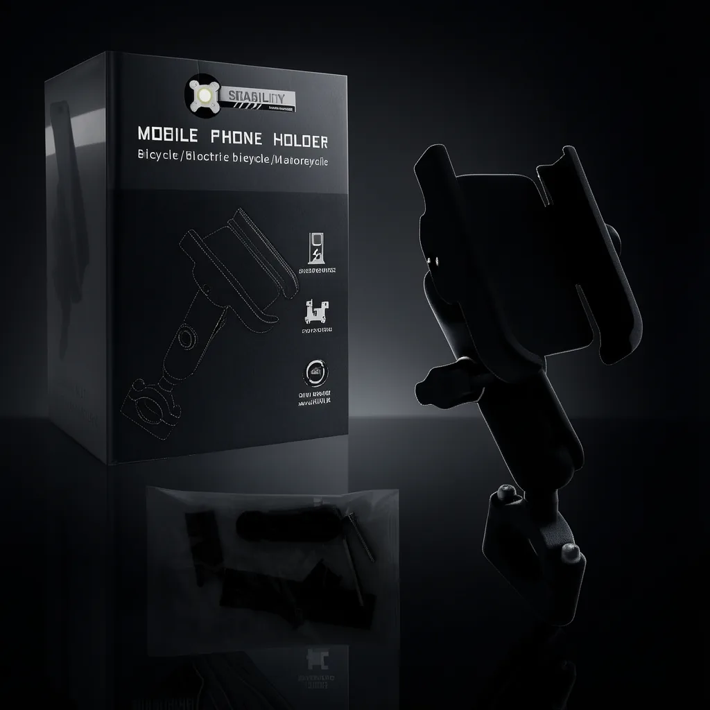 Porta Smartphone Para Manubrio De Moto O Bicicleta De Metal Modelo B-640 Con Brazo Articulado - imagen 7