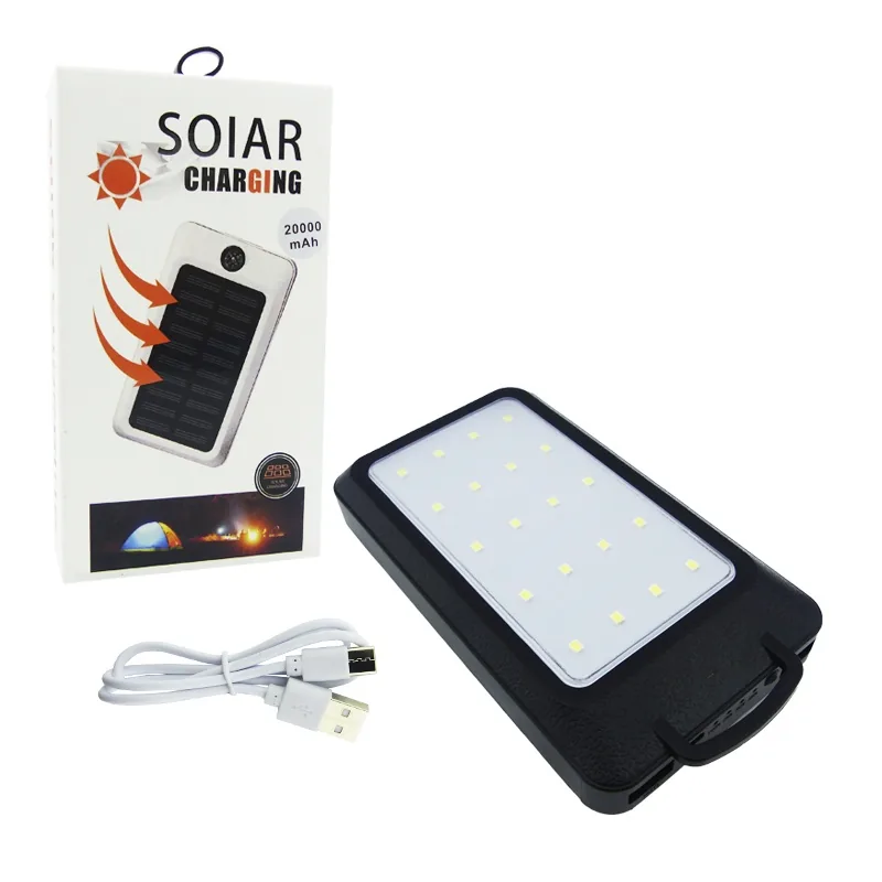 Bateria De Emergencia Solar A 20.000 Mah Con 2 Puertos USB, Brujula, Linterna E Indicador De Carga - imagen 9
