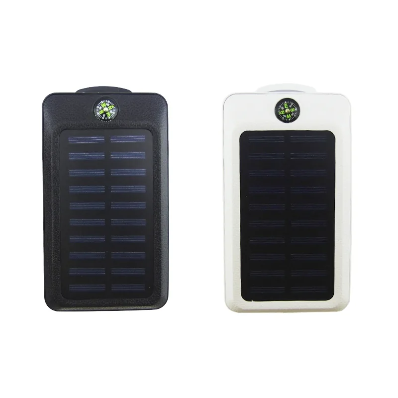 Bateria De Emergencia Solar A 20.000 Mah Con 2 Puertos USB, Brujula, Linterna E Indicador De Carga - imagen 3