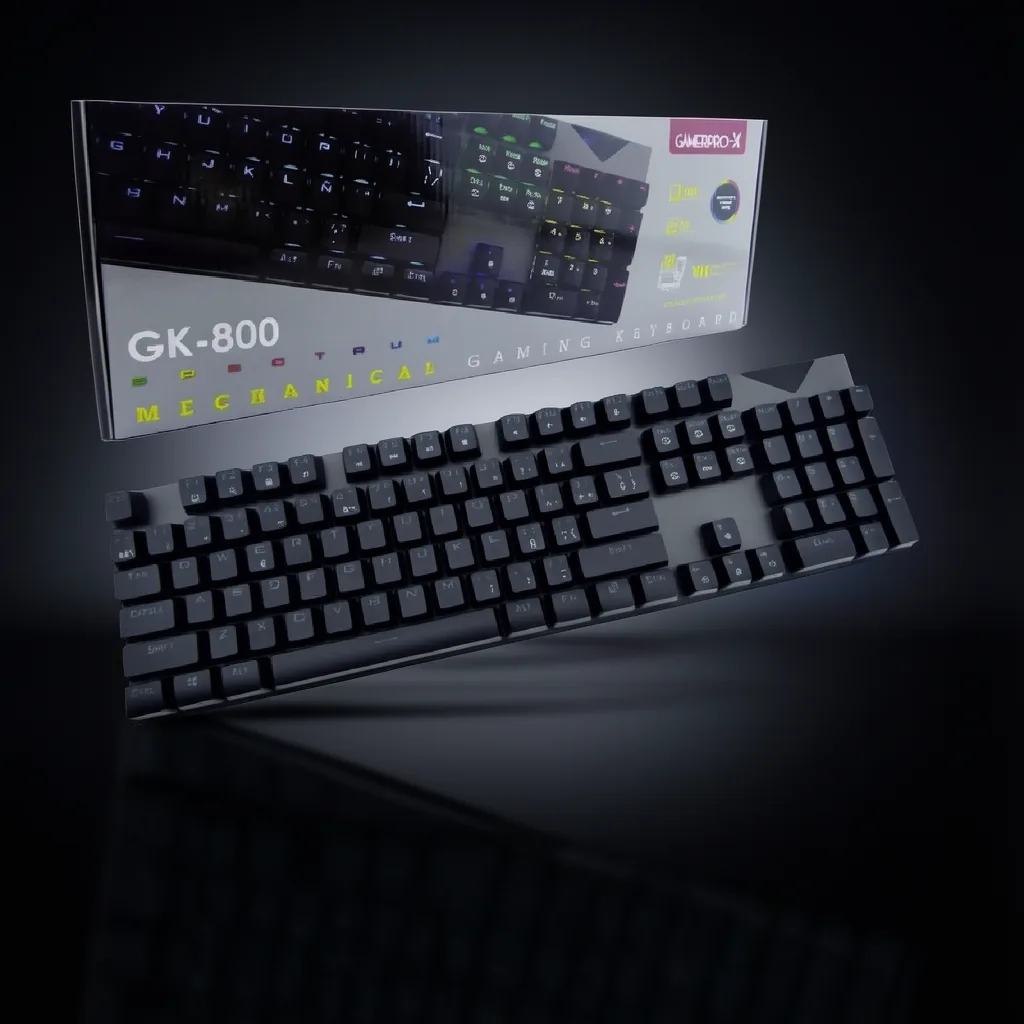 Teclado Pc Gamer Mecanico Gk-800 Con Luz RGB. - imagen 2