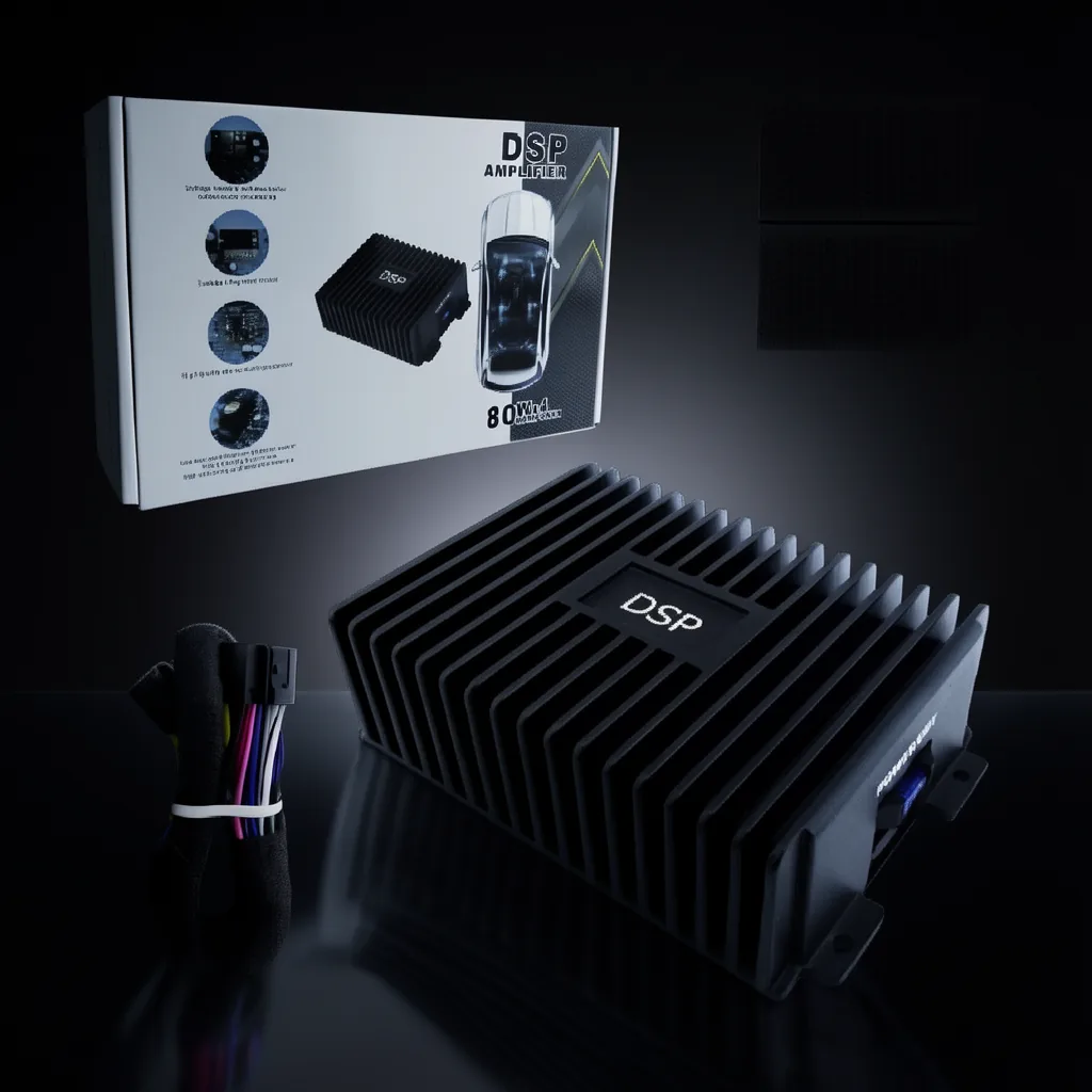 Amplificador DSP De 80 Watt Para Radio Android De 7, 9, Y 10“. - imagen 2