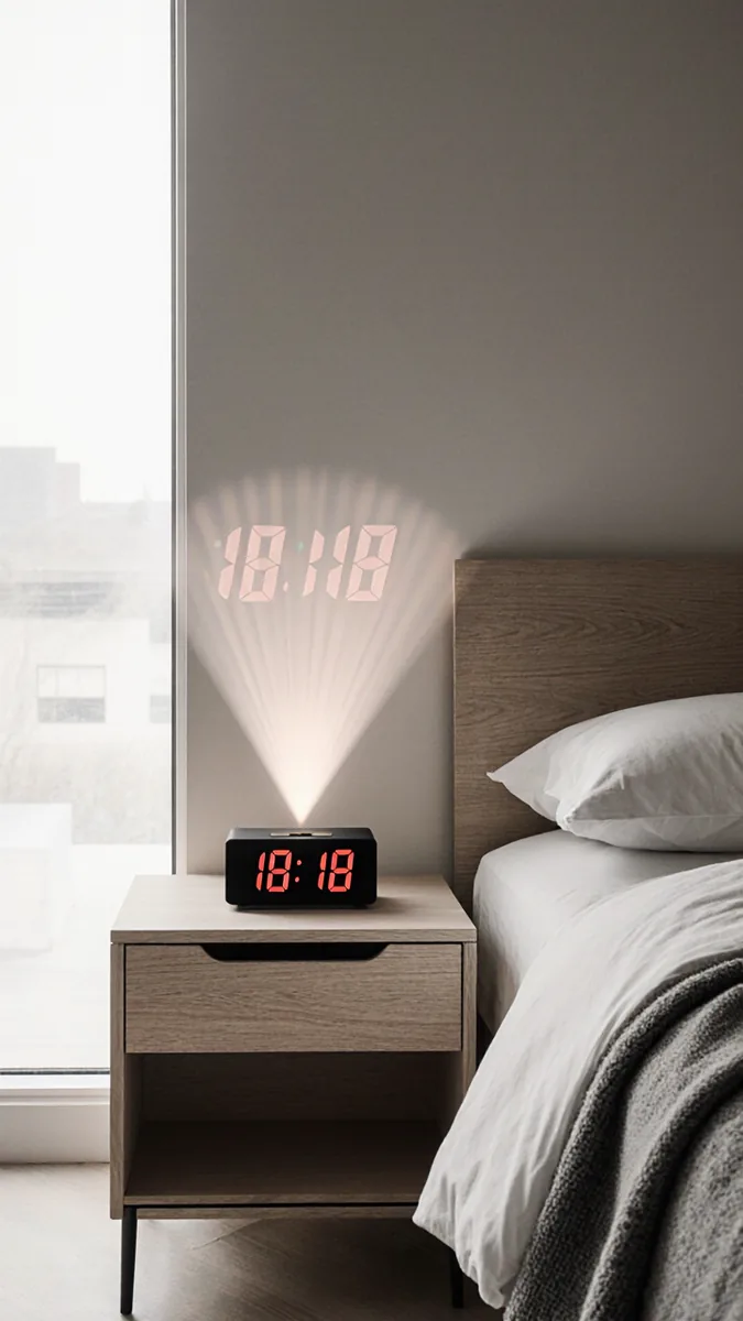 Reloj Despertador Con Proyector Alarma Calendario - imagen 2