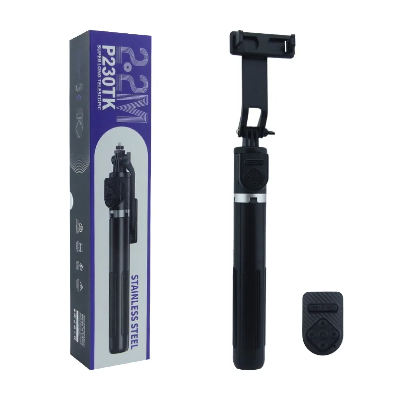 Monopod De 9 Elementos 2 Mts, Bluetooth Modelo P230TK Con Tripode - imagen 5