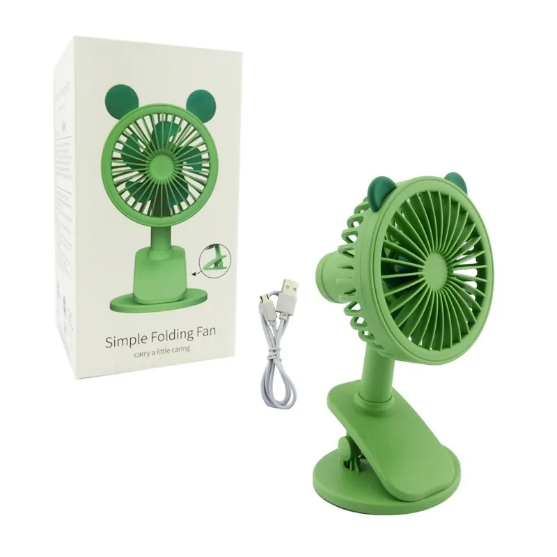 Ventilador De Sobremesa Con Diseño, Con Broche Y Base. Recargable. - imagen 1