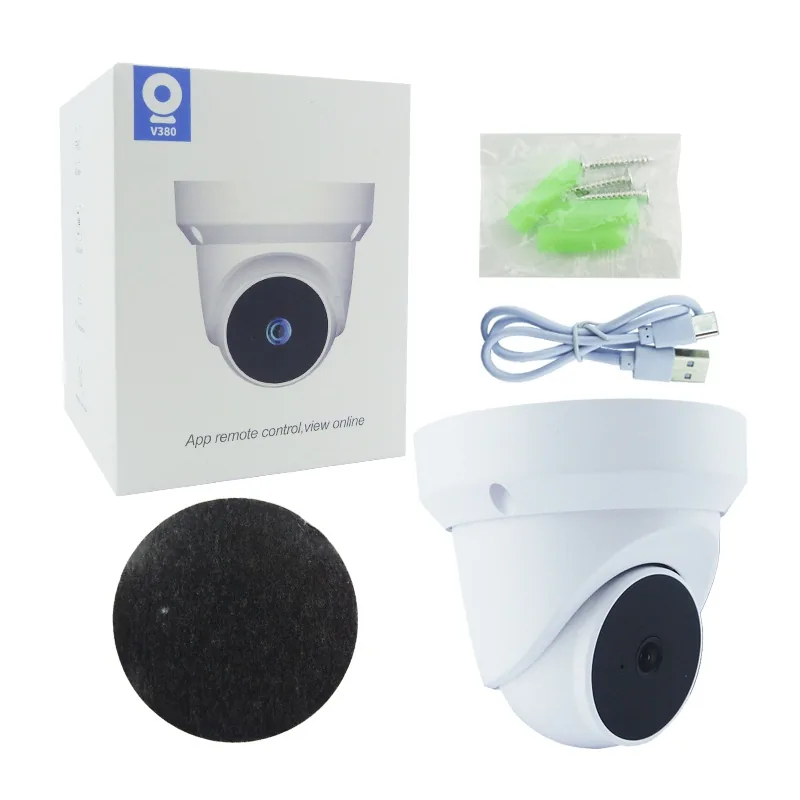 Camara De Vigilancia IP, Wifi Tipo Domo Con Movimiento, Compatible Con App V380 Y Resolucion 4K - imagen 1