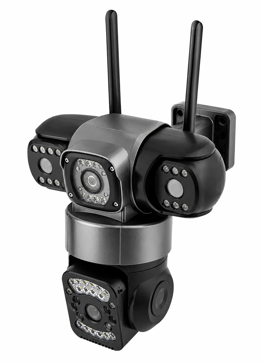 Camara De Vigilancia Ip Wifi Triple Camara 2 Mp - Control celular - imagen 1