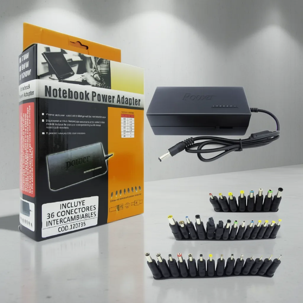 Eliminador Universal Para Notebook, 120W, Con 36 Puntas Intercambiables. - imagen 7