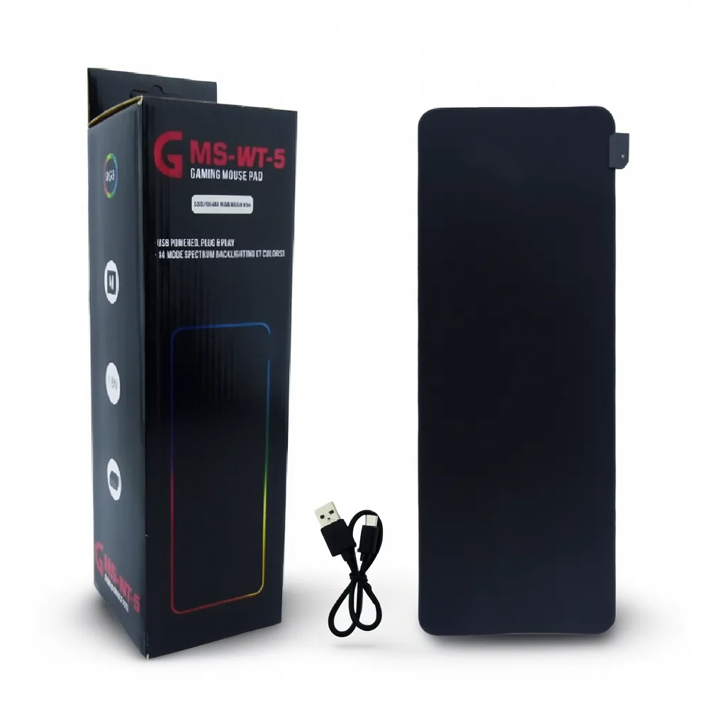 Pad Mouse Gamer Con Luz RGB. Medidas 80X30CM. USB En Caja. - imagen 2