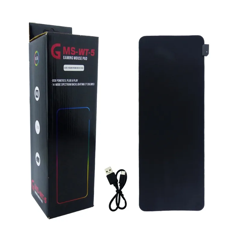 Pad Mouse Gamer Con Luz RGB. Medidas 80X30CM. USB En Caja. - imagen 1