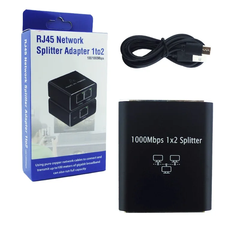 Spliter 1 Por 2 LAN En RJ45 Hasta 1000 Mbps - imagen 1