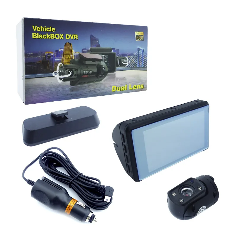 Camara DVR Doble Camara 360° Con Pantalla LCD De 3” - imagen 1