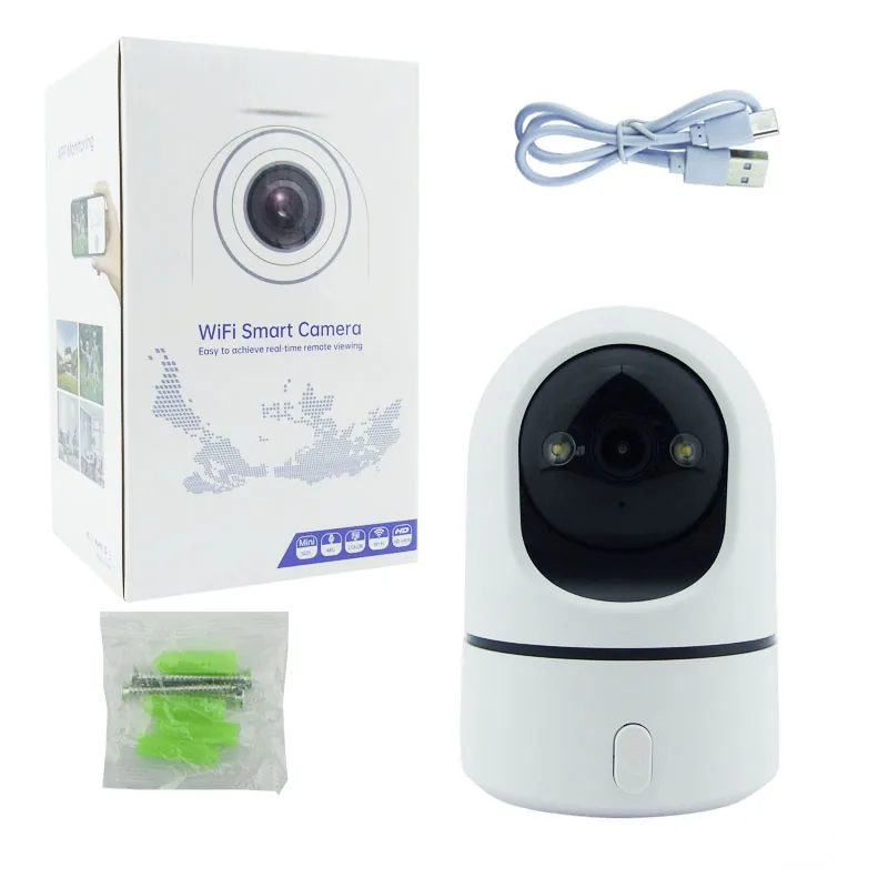 Camara De Vigilancia IP Wifi Con Rotacion Y Boton De Llamada De Emergencia Compatible APP KAMPRO. - imagen 1