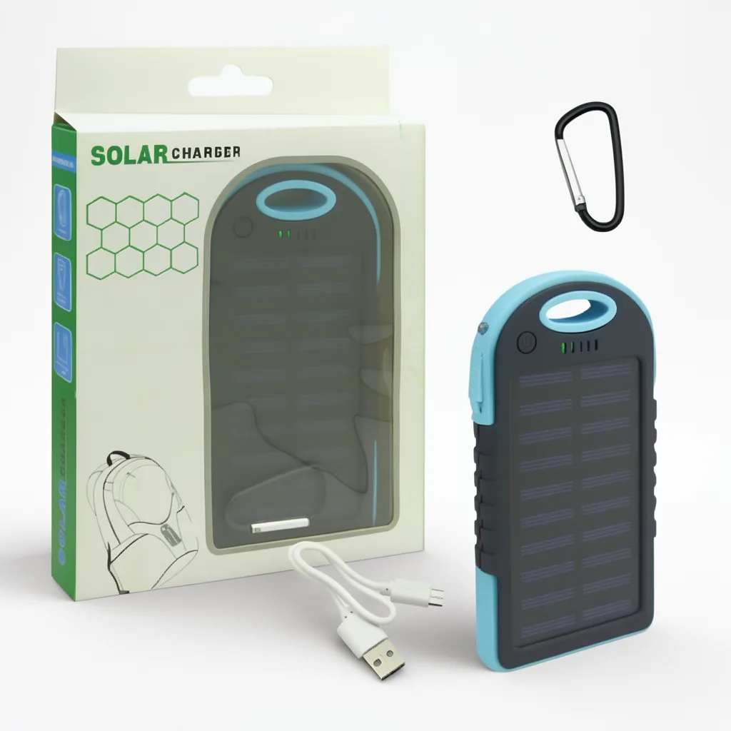 Bateria De Emergencia Solar Para Smartphone, 2 USB. 5000 Mah - imagen 8