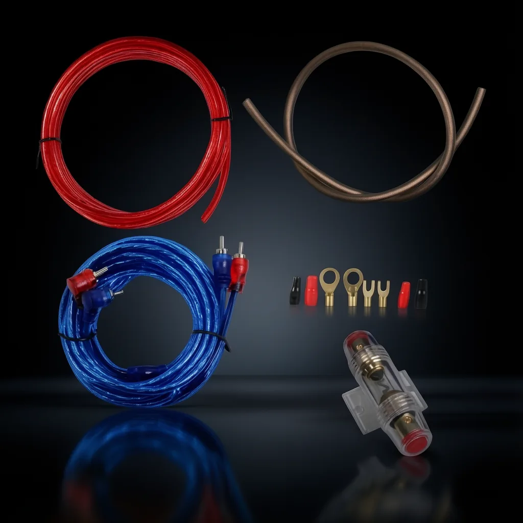Kit Cables De Amplificacion Para Auto, Modelo 4GKT. Premium. - imagen 2