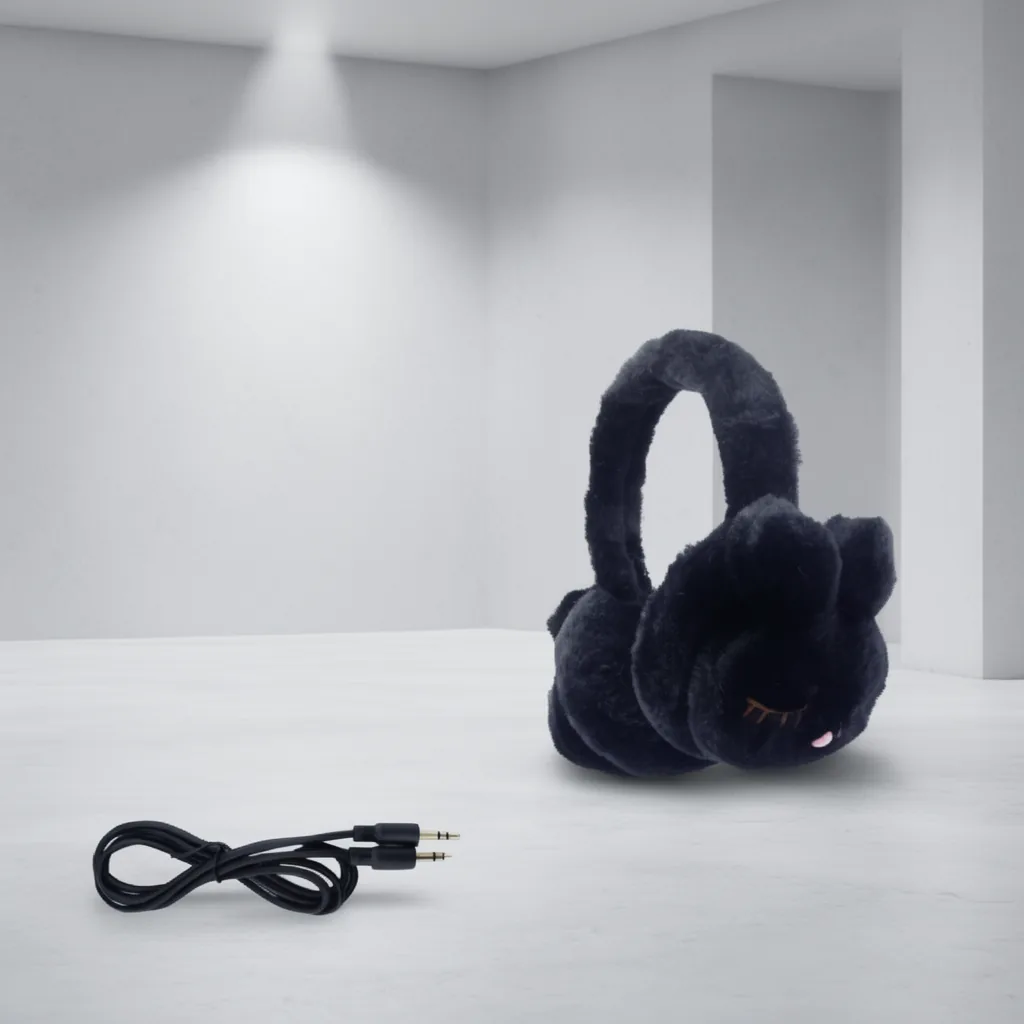 Audifonos Para Niños Con Cable Modelo DMZ-115. Peluche Conejo. - imagen 4