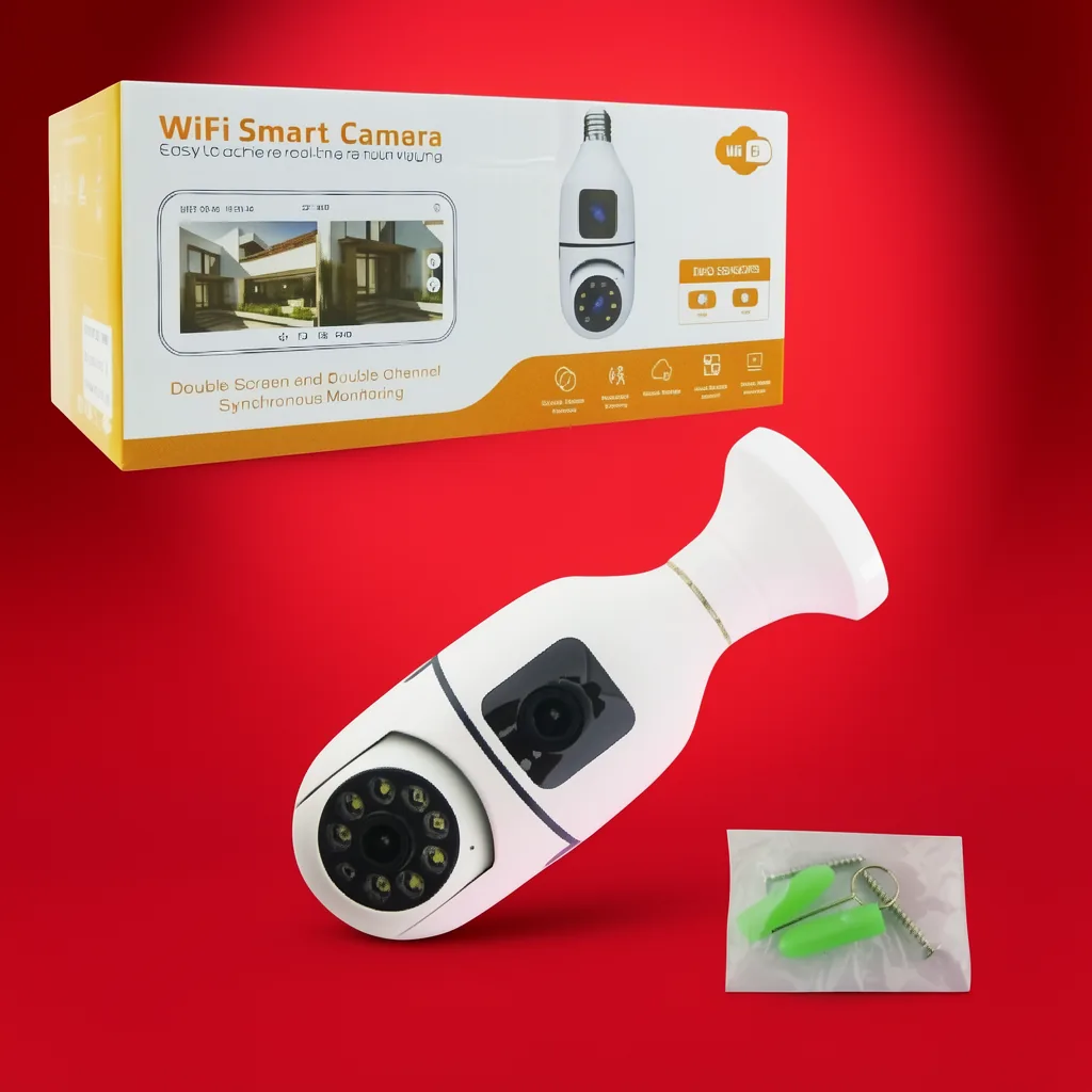 Camara De Vigilancia IP Wifi Tipo Ampolleta, Doble Camara Y Dual Band 2.4 Y 5 G, Compatible Con App TOWEL - imagen 6