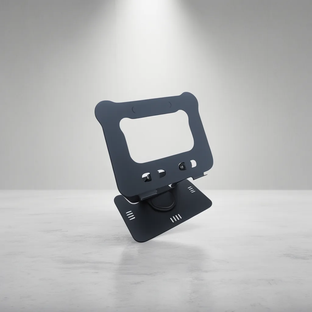 Porta Tablet Y Notebook Para Sobre Mesa De Aluminio En 2 Colores Con Rotacion. - imagen 4