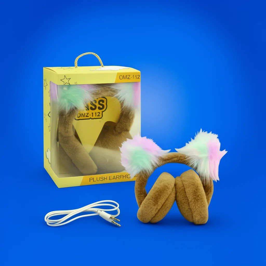 Audifonos Para Niños Con Cable, Vincha, Orejas Peluche, 20 Diseños. En Caja. - imagen 5