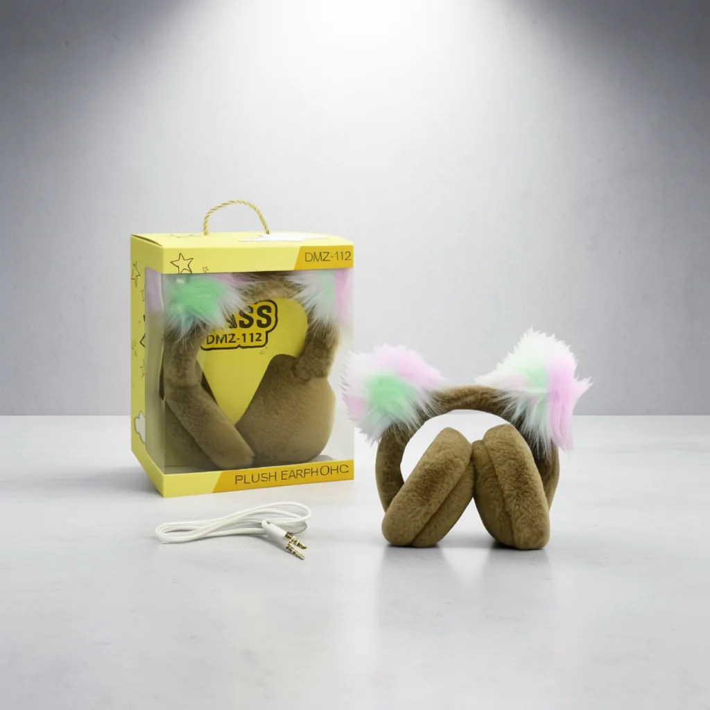Audifonos Para Niños Con Cable, Vincha, Orejas Peluche, 20 Diseños. En Caja. - imagen 3