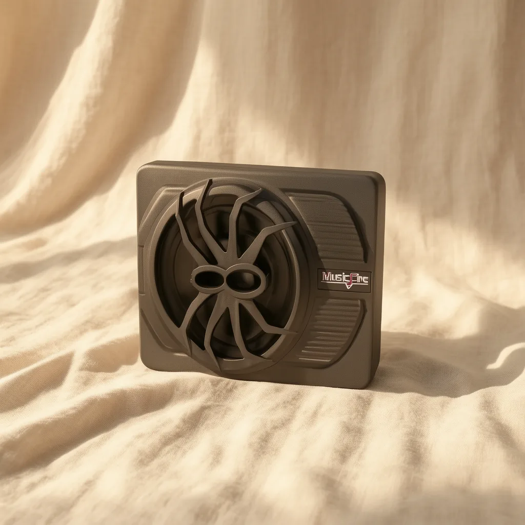 Subwoofer Amplificado Plano Para Auto De 1200 Watt Marca MUSICFIRE A 12 Volt - imagen 4