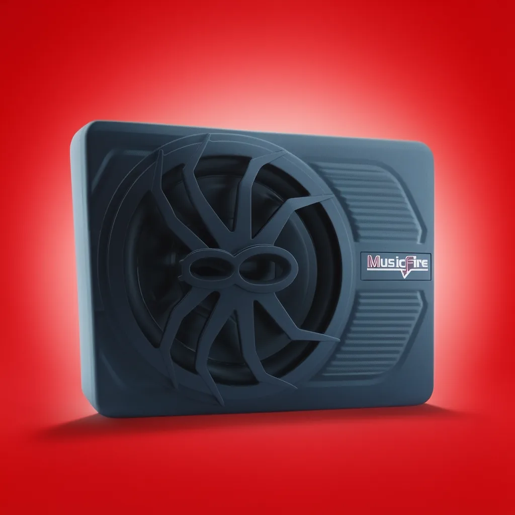 Subwoofer Amplificado Plano Para Auto De 1200 Watt Marca MUSICFIRE A 12 Volt - imagen 6