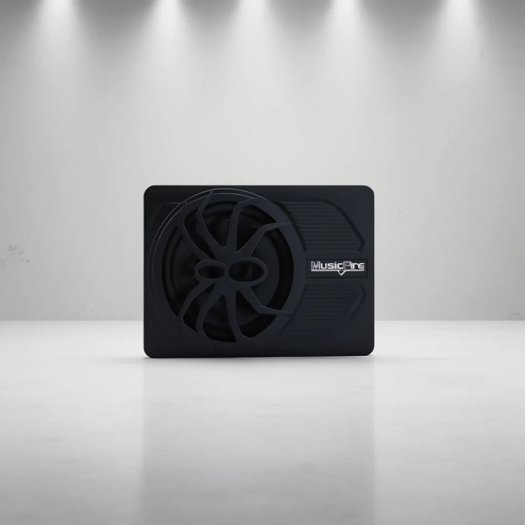 Subwoofer Amplificado Plano Para Auto De 1200 Watt Marca MUSICFIRE A 12 Volt - imagen 2