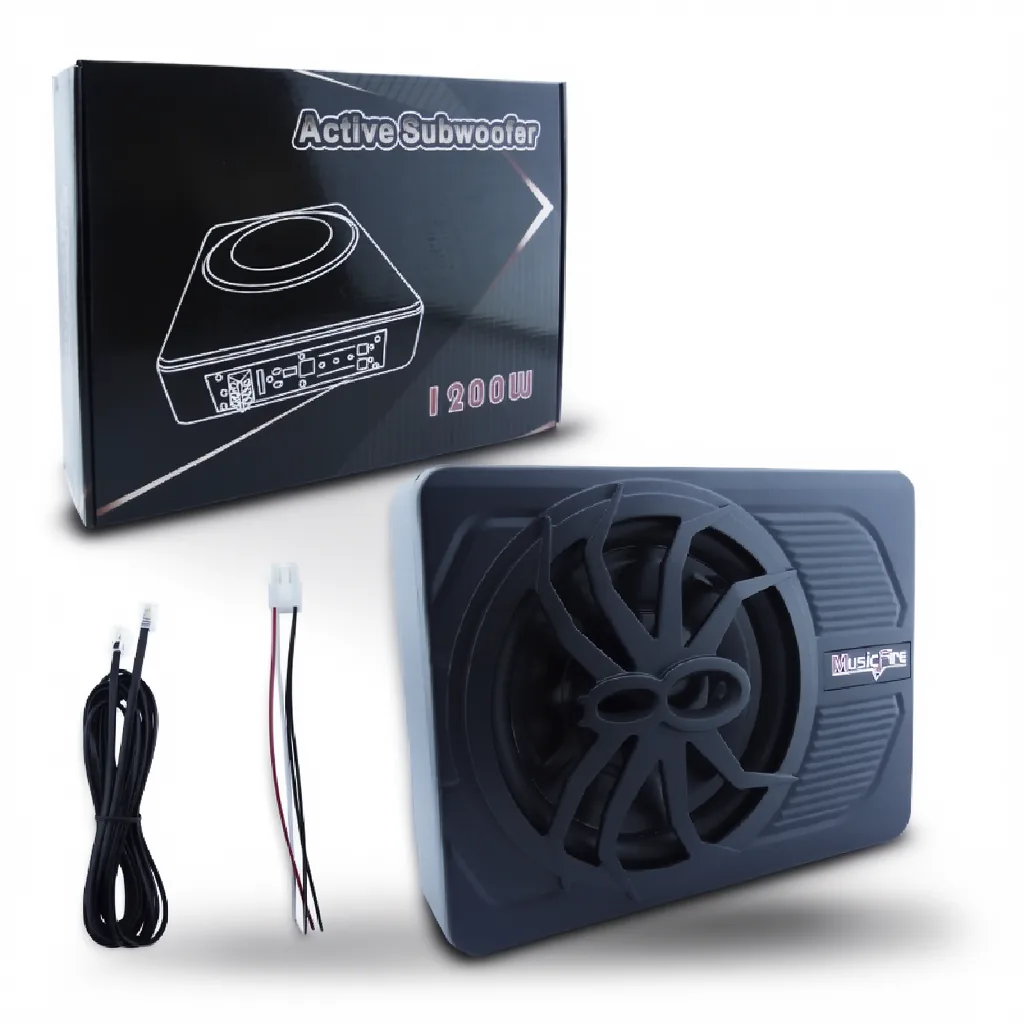 Subwoofer Amplificado Plano Para Auto De 1200 Watt Marca MUSICFIRE A 12 Volt - imagen 8