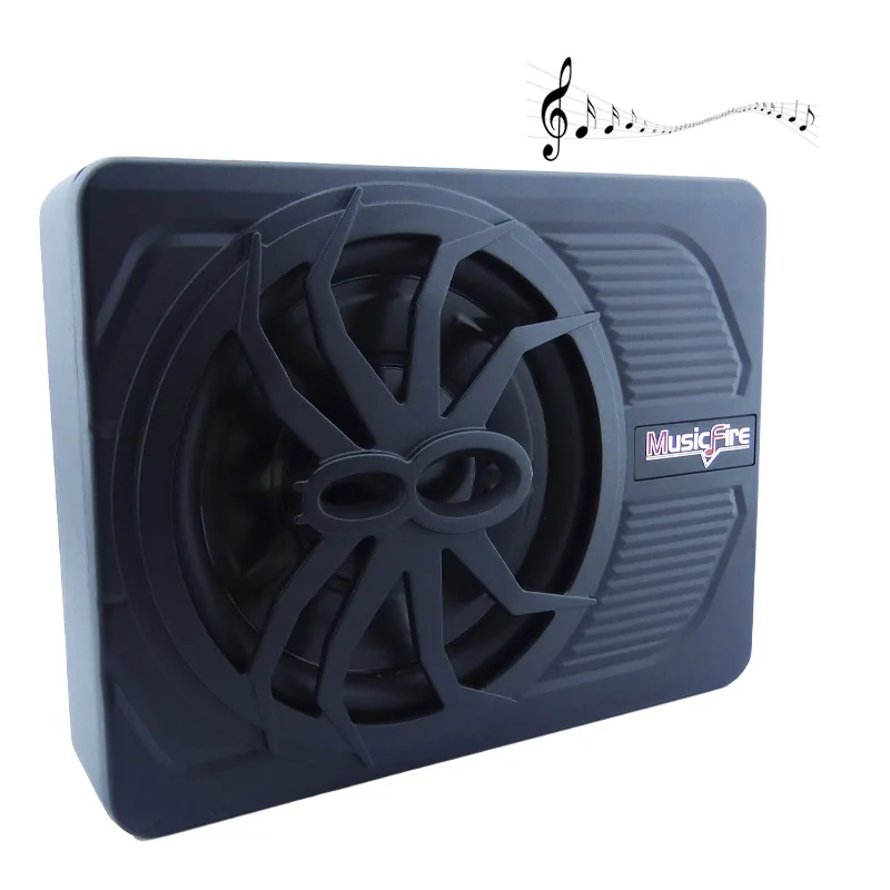 Subwoofer Amplificado Plano Para Auto De 1200 Watt Marca MUSICFIRE A 12 Volt - imagen 1