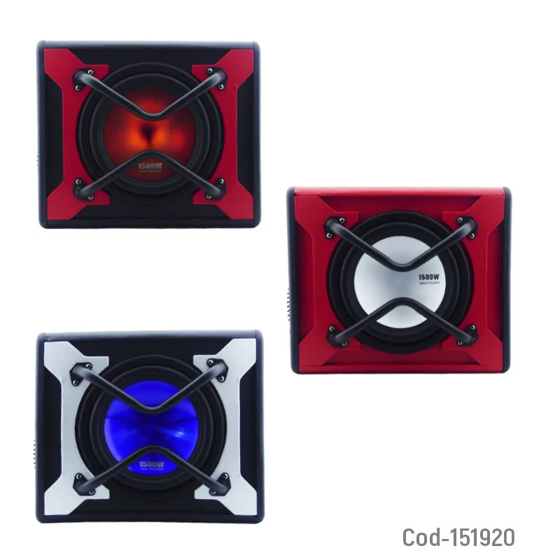 Subwoofer Amplificado Para Auto De 1500 Watt 10” MAX POWER Variedad De Colores - imagen 5
