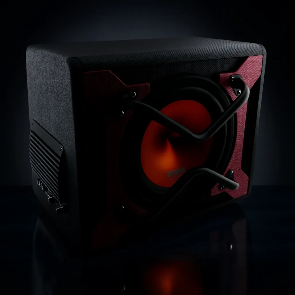 Subwoofer Amplificado Para Auto De 1500 Watt 10” MAX POWER Variedad De Colores - imagen 2
