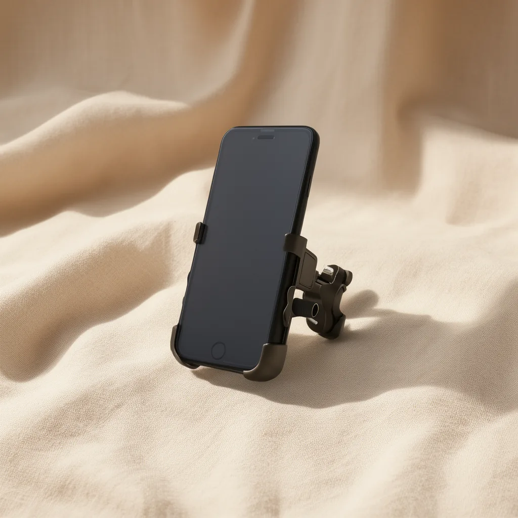 Porta Smartphone Con USB De Carga Para Moto, Metalico, En Caja - imagen 6