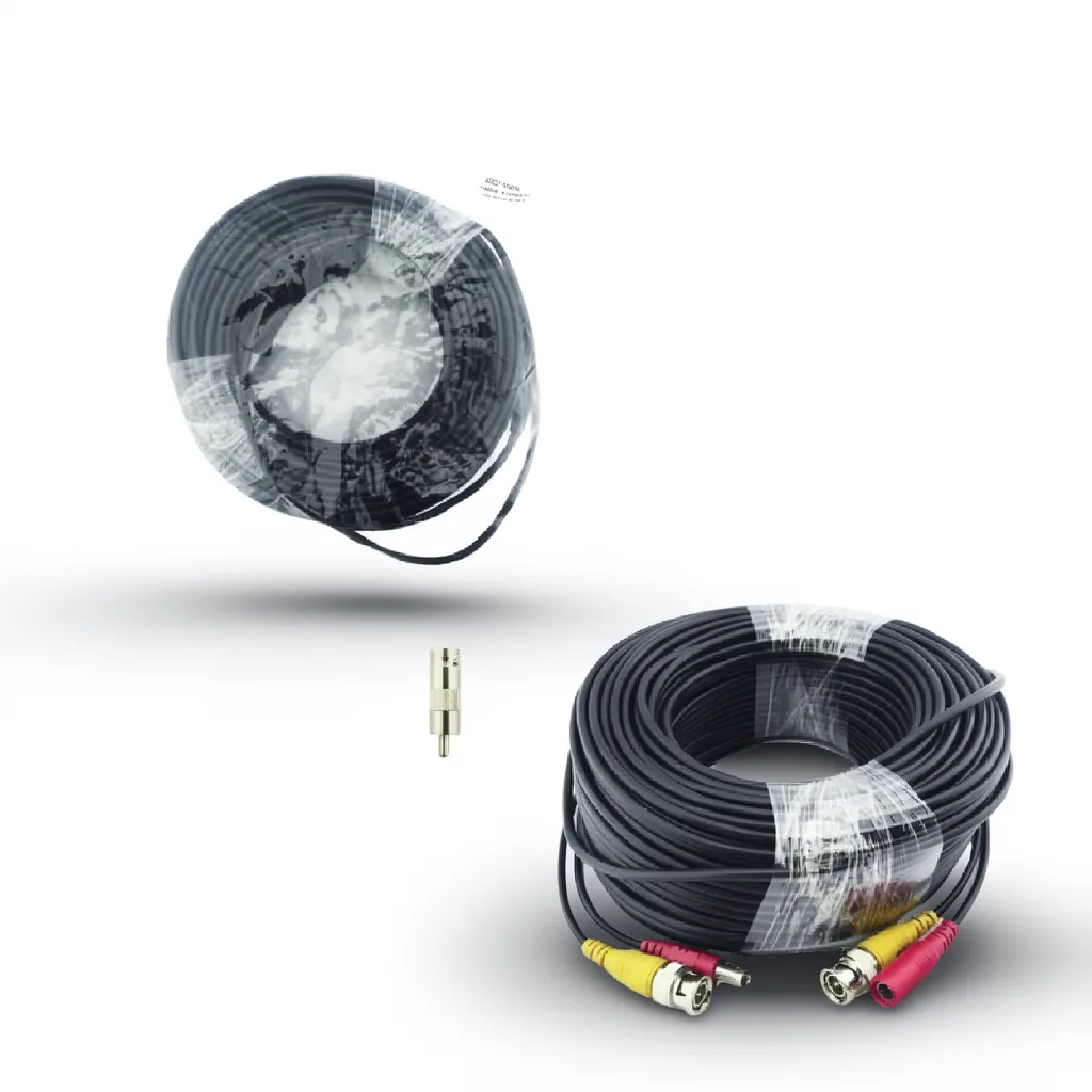 Cable Para Camara De Vigilancia De 50 Metros, BNC Y DC. - imagen 8