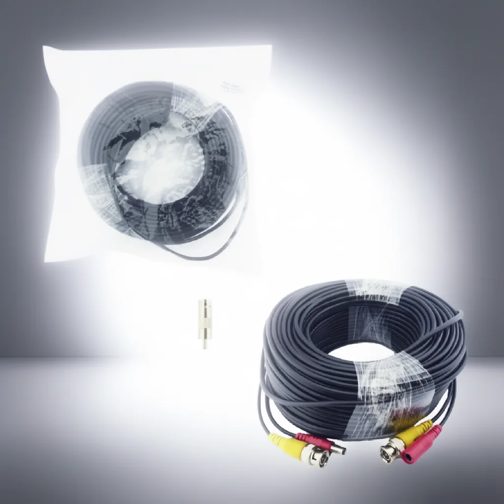 Cable Para Camara De Vigilancia De 50 Metros, BNC Y DC. - imagen 9