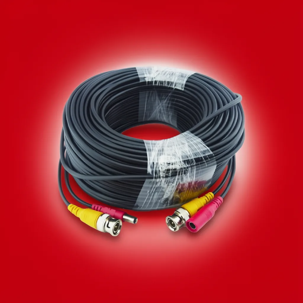 Cable Para Camara De Vigilancia De 50 Metros, BNC Y DC. - imagen 6