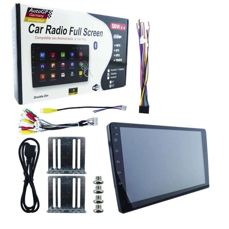 Radio Para Auto Con Pantalla 10.1 Touch Con Carplay Marca AUTOGP - imagen 1