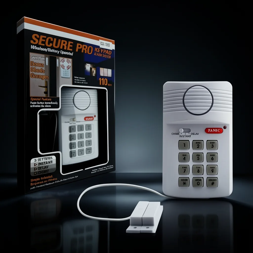 Alarma Para Casa, Secure-Pro, A Pila Con Sensor Magnetico. En Caja. - imagen 2