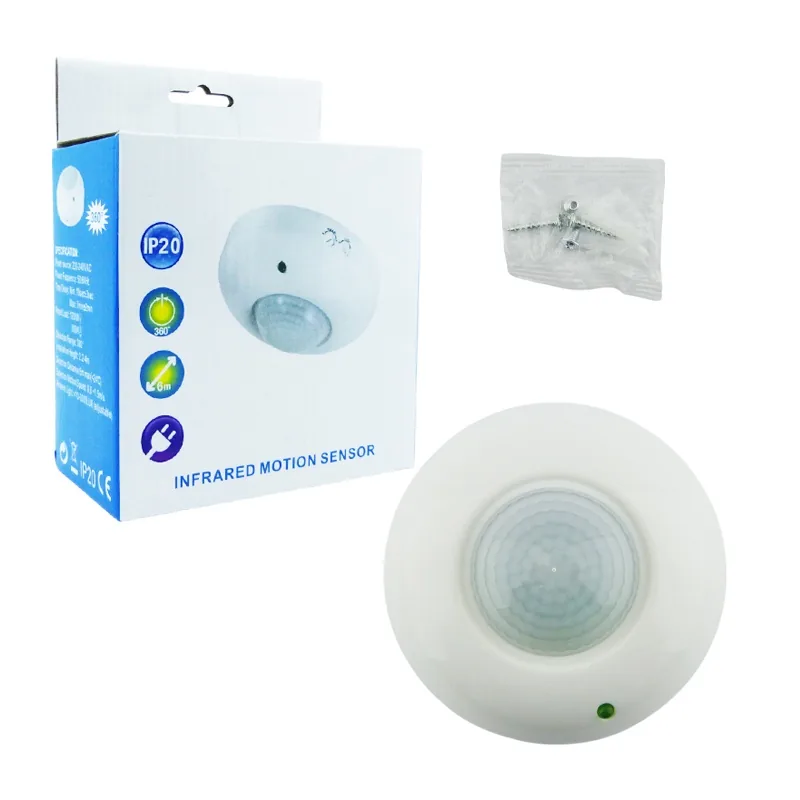 Sensor De Movimiento Infrarrojo Para Techo O Pared De 360 Grados - imagen 1