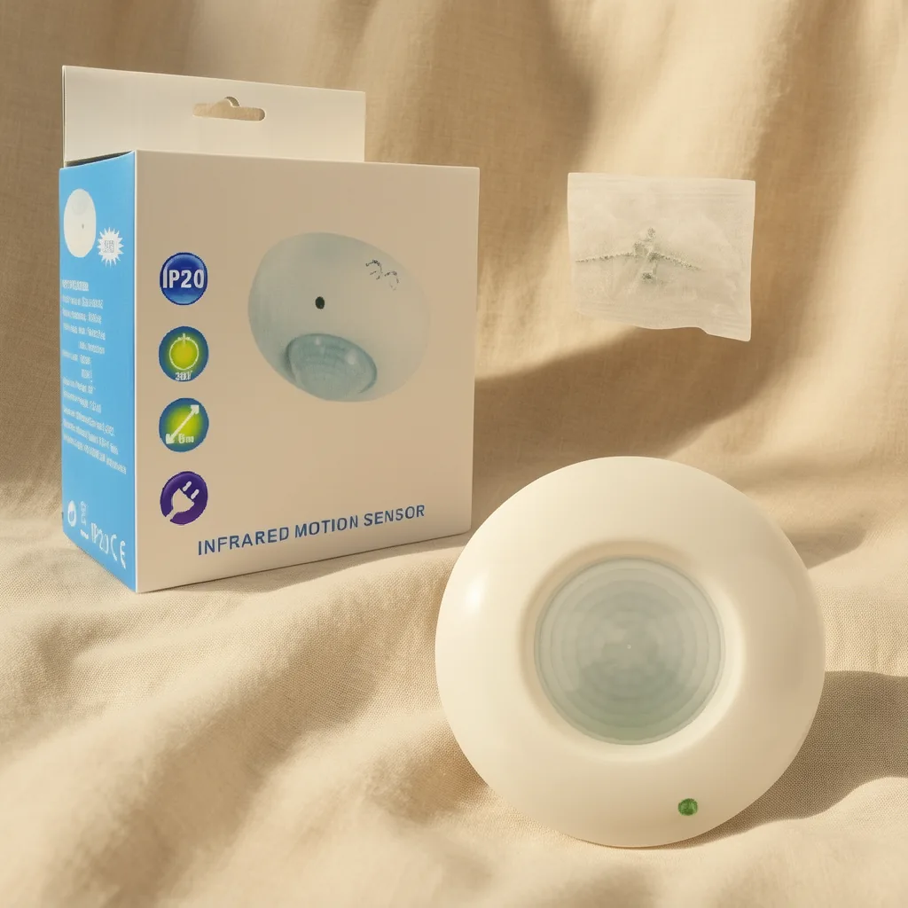Sensor De Movimiento Infrarrojo Para Techo O Pared De 360 Grados - imagen 6