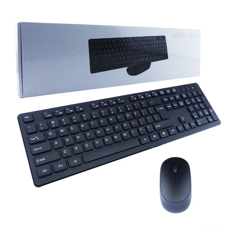 Teclado En Español Y Mouse Inalambrico Modelo 8875. - imagen 1