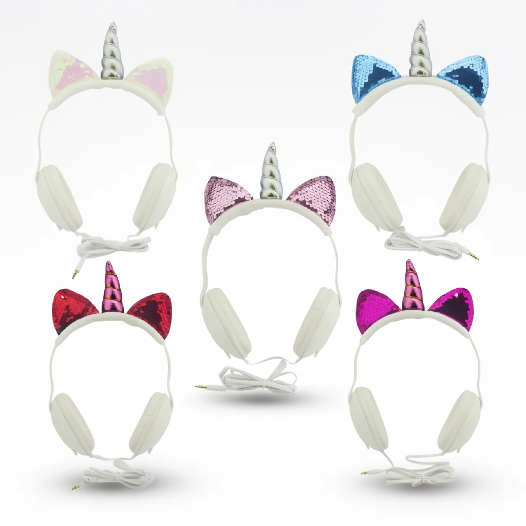 Audifonos Para Niños De Cintillo, Diseño Unicornio. - imagen 9