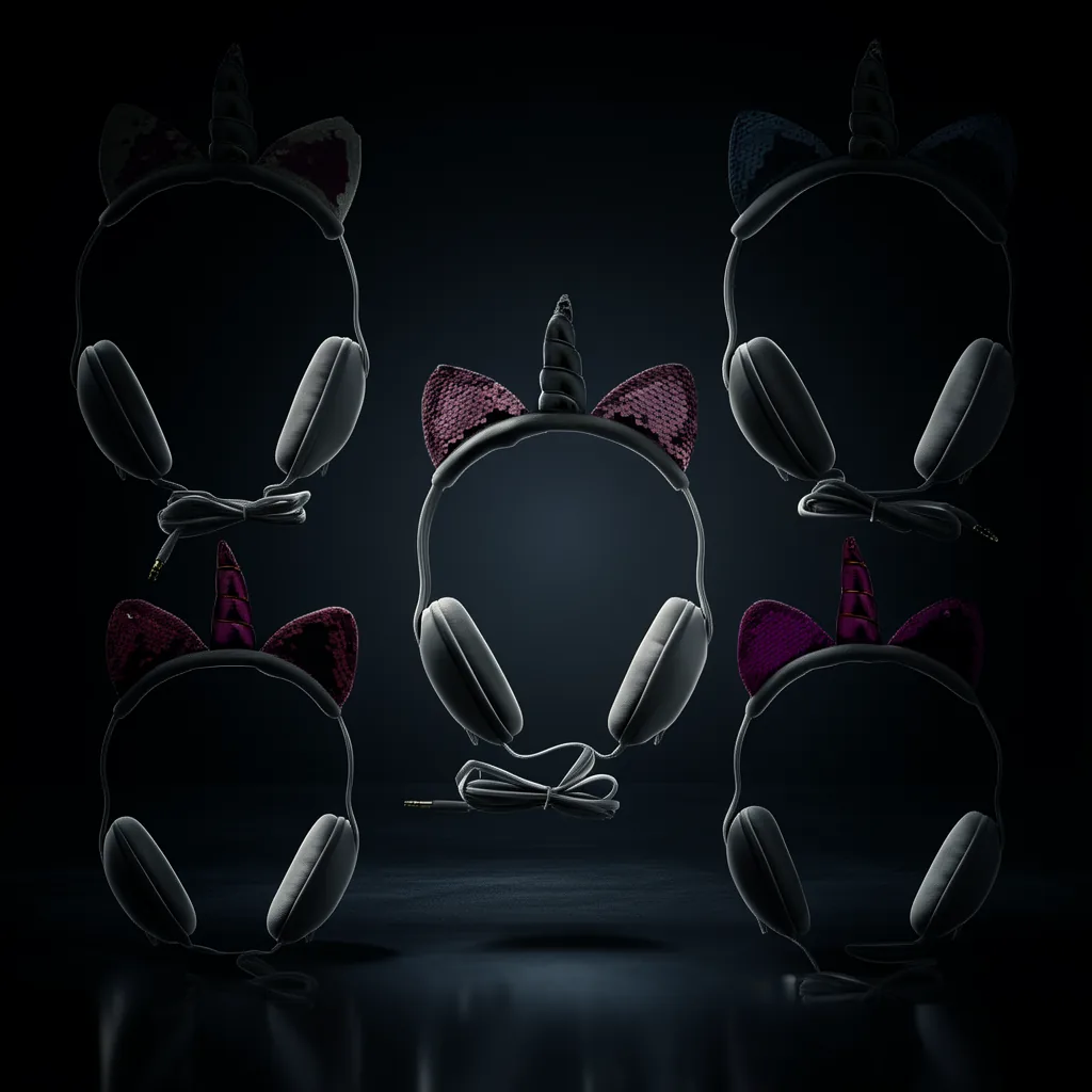 Audifonos Para Niños De Cintillo, Diseño Unicornio. - imagen 8