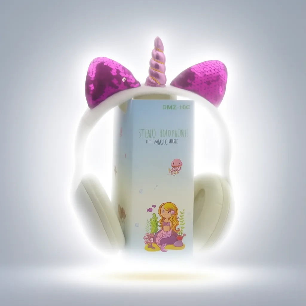 Audifonos Para Niños De Cintillo, Diseño Unicornio. - imagen 4