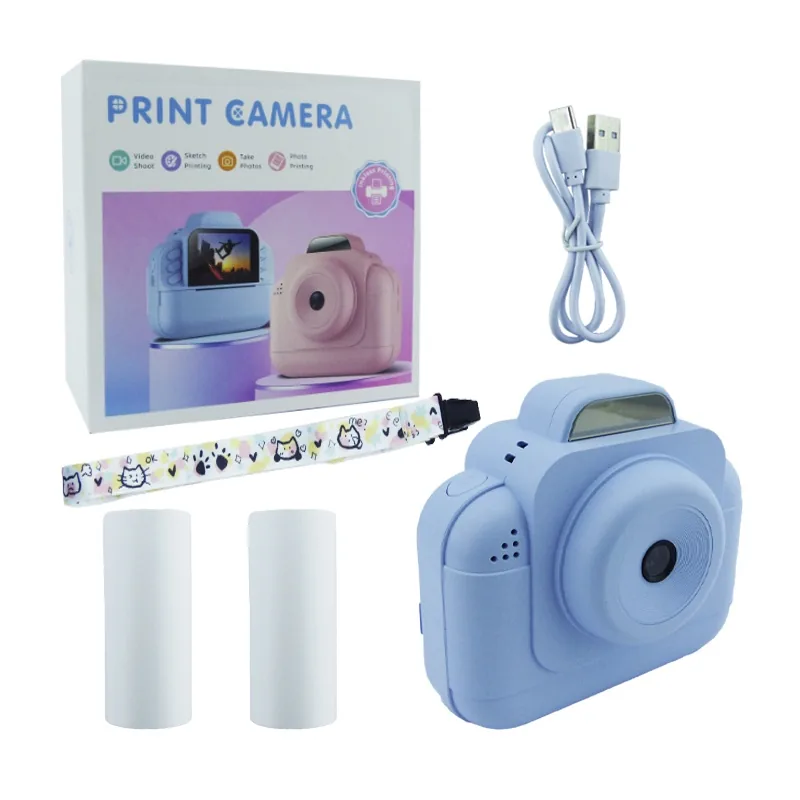 Camara Digital Para Niños Con Pantalla, Impresora Y Juegos. Recargable USB - imagen 1