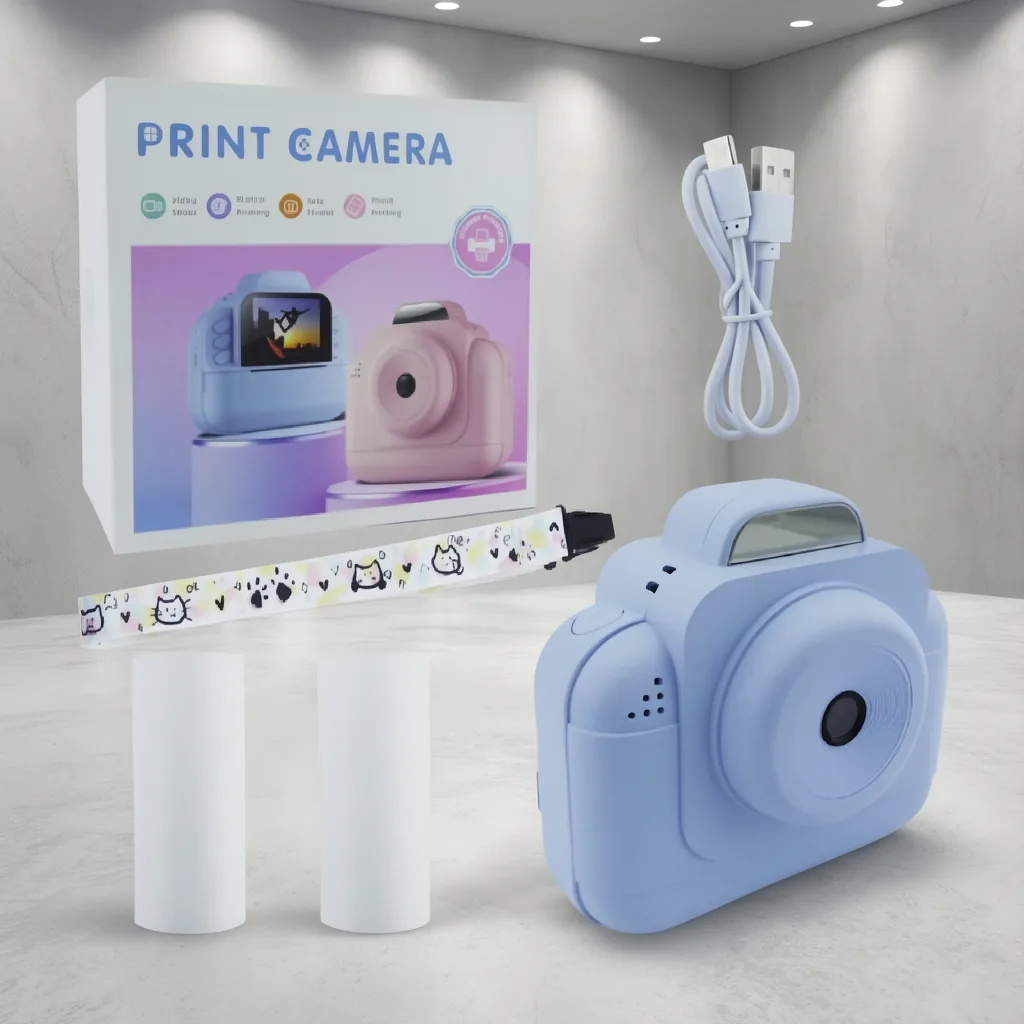 Camara Digital Para Niños Con Pantalla, Impresora Y Juegos. Recargable USB - imagen 2