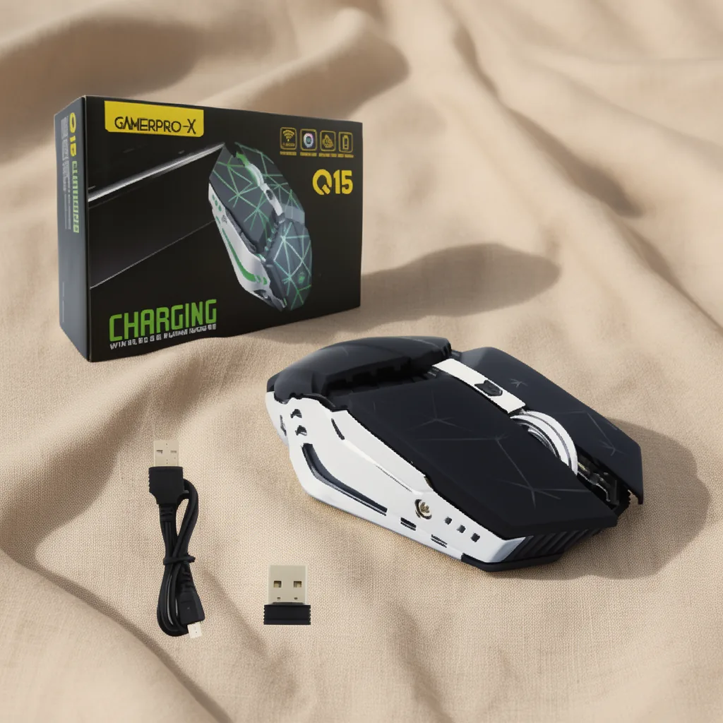 Mouse Inalambrico Gamer Recargable. Marca GAMEPRO-X Con Iluminacion. - imagen 6