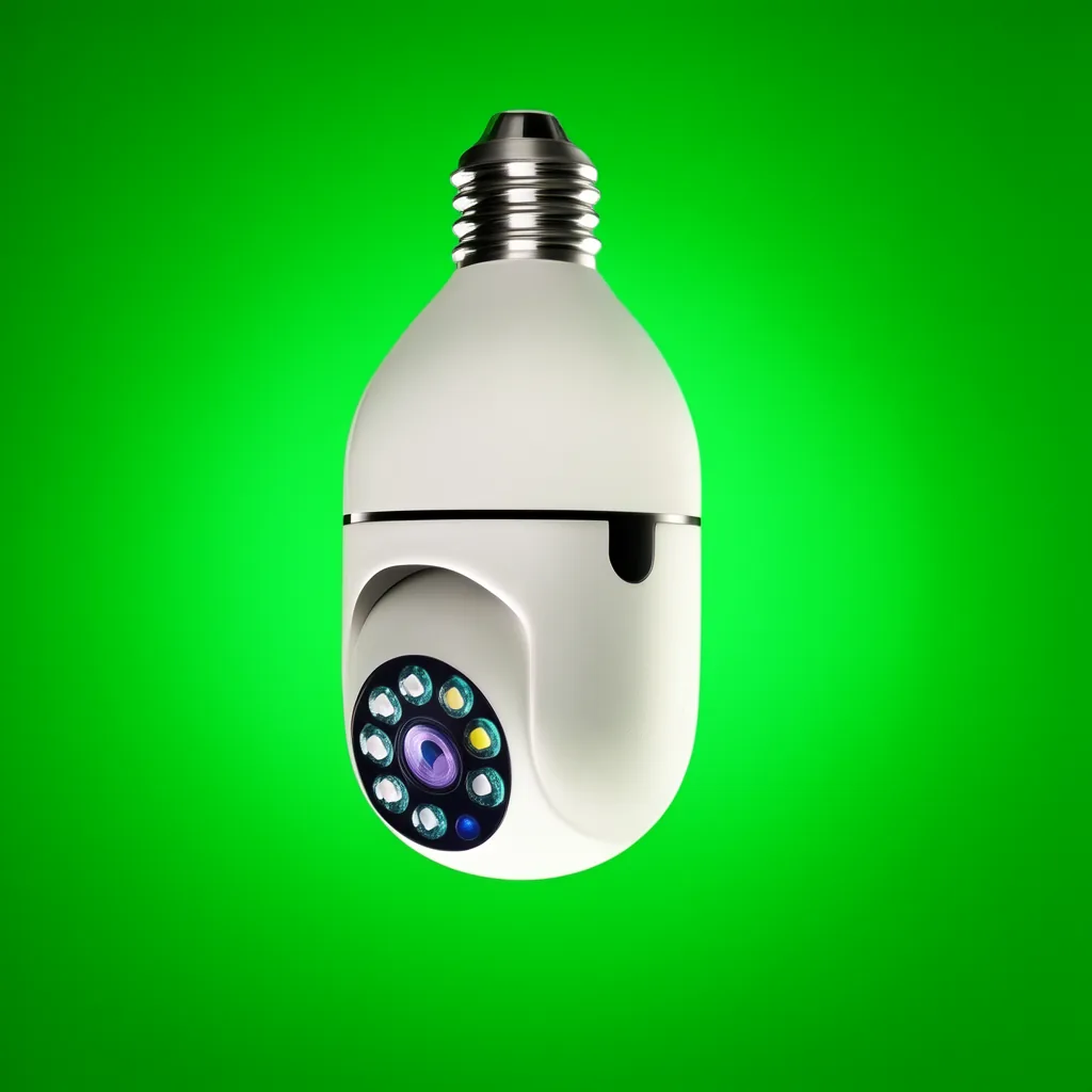 Camara Vigilancia IP Wifi, Diseño Ampolleta, Jortan. Con Movimiento. En Caja. - imagen 6