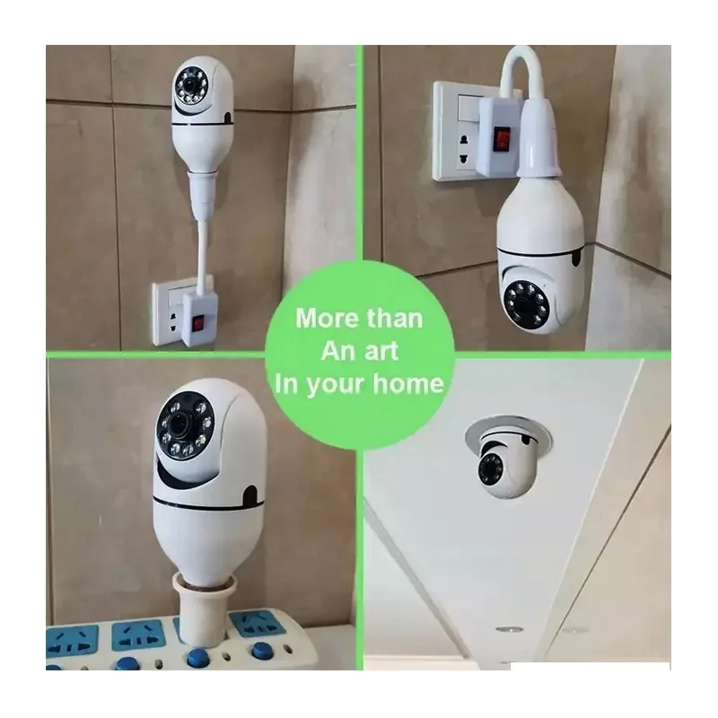 Camara Vigilancia IP Wifi, Diseño Ampolleta, Jortan. Con Movimiento. En Caja. - imagen 5