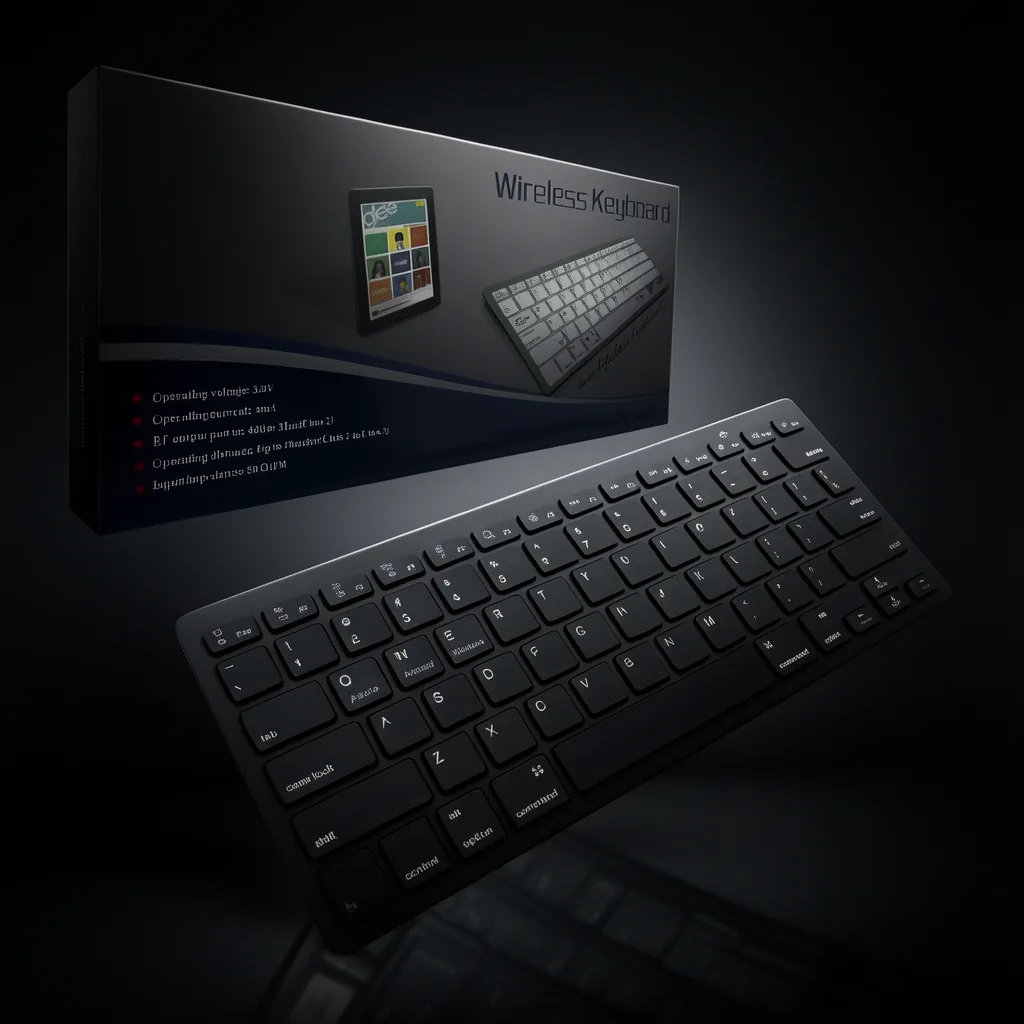 Teclado Bluetooth, Blanco/Negro Universal En Caja. - imagen 2